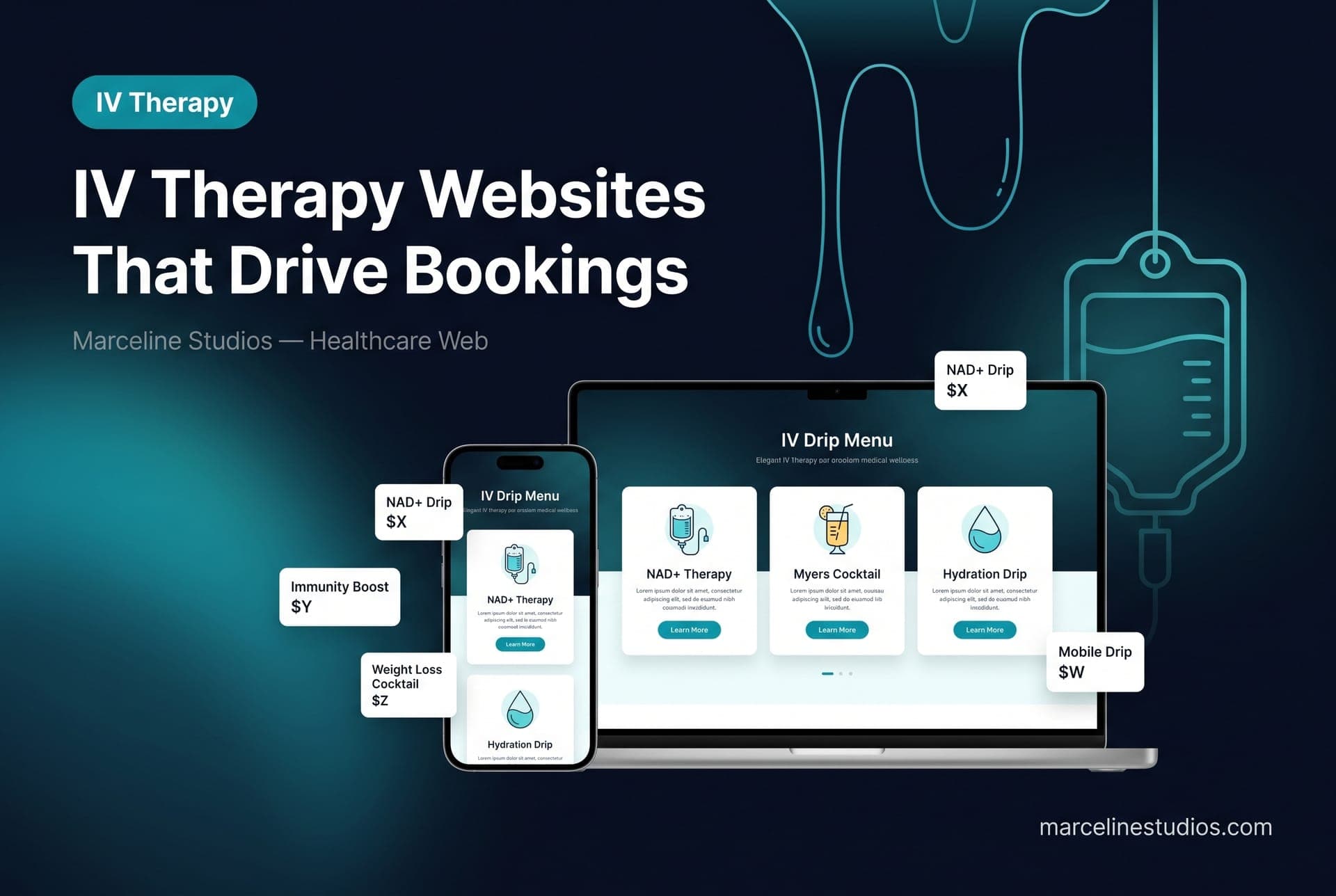 IV Therapy Web Design — Marceline Studios