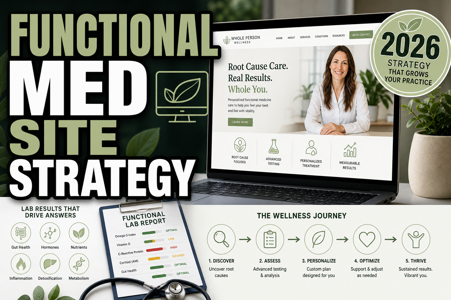 Functional Medicine Website Strategy (2026): Education + Trust + Booking — featured image