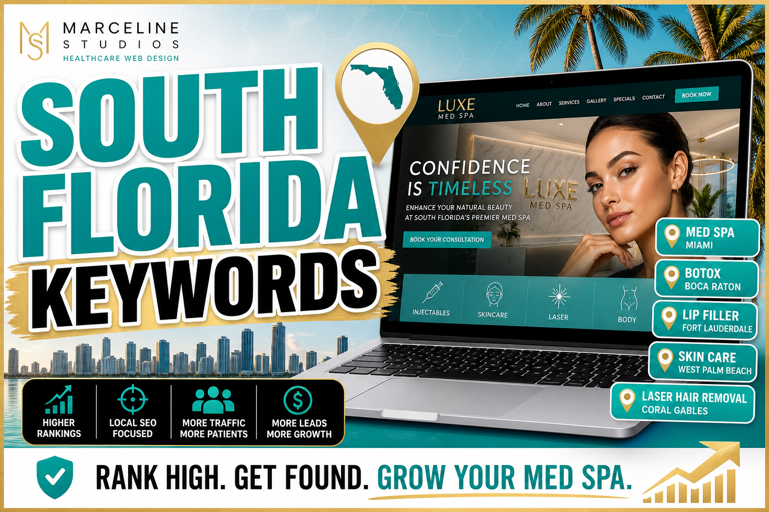 med spa web design miami - in-depth visual