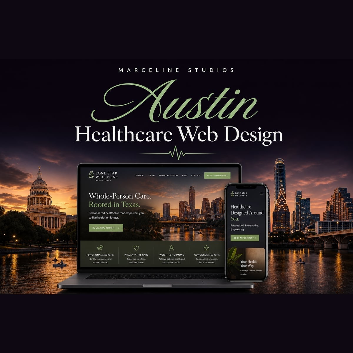 Healthcare web design for Austin med spas and clinics