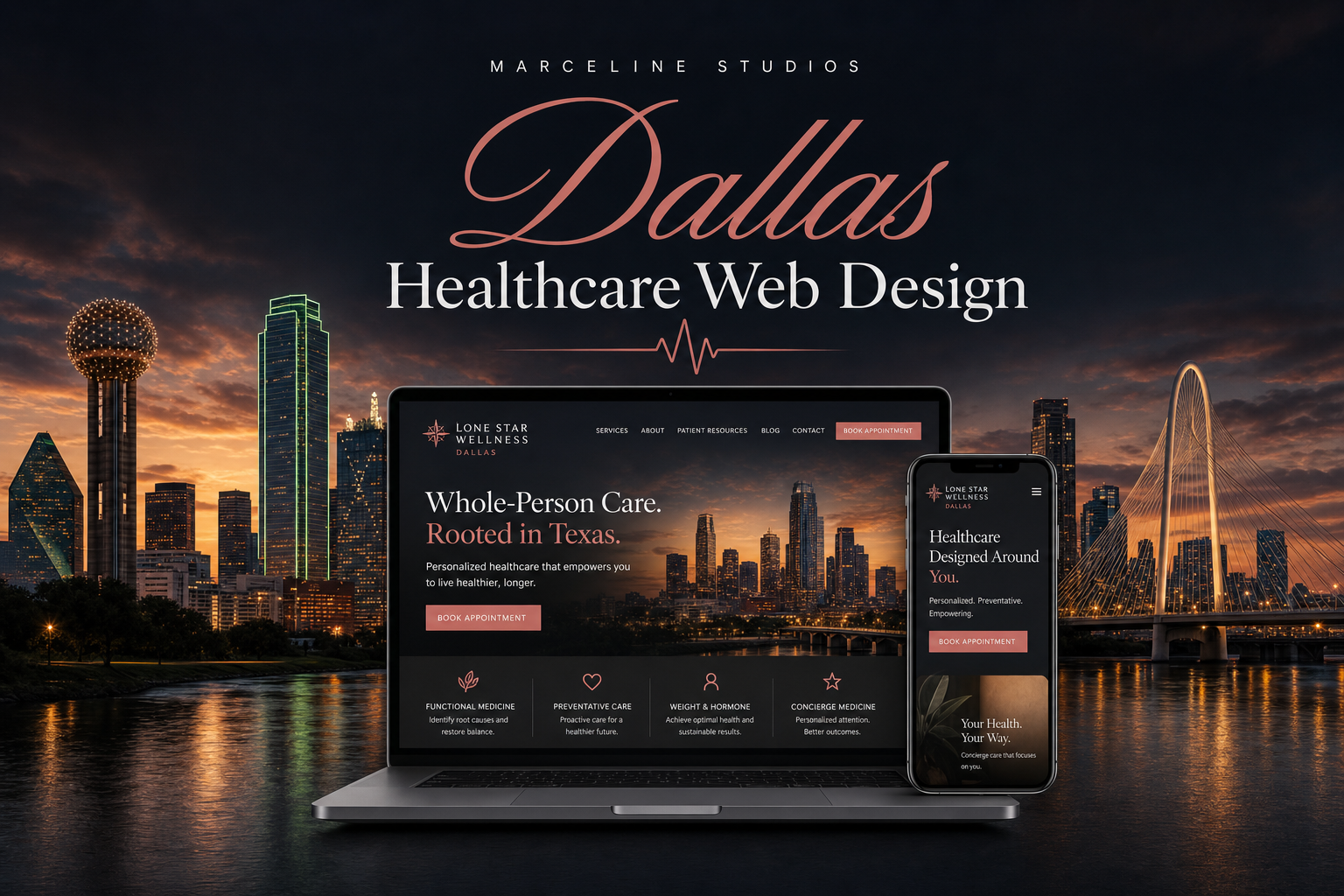 Healthcare web design for Dallas med spas and clinics