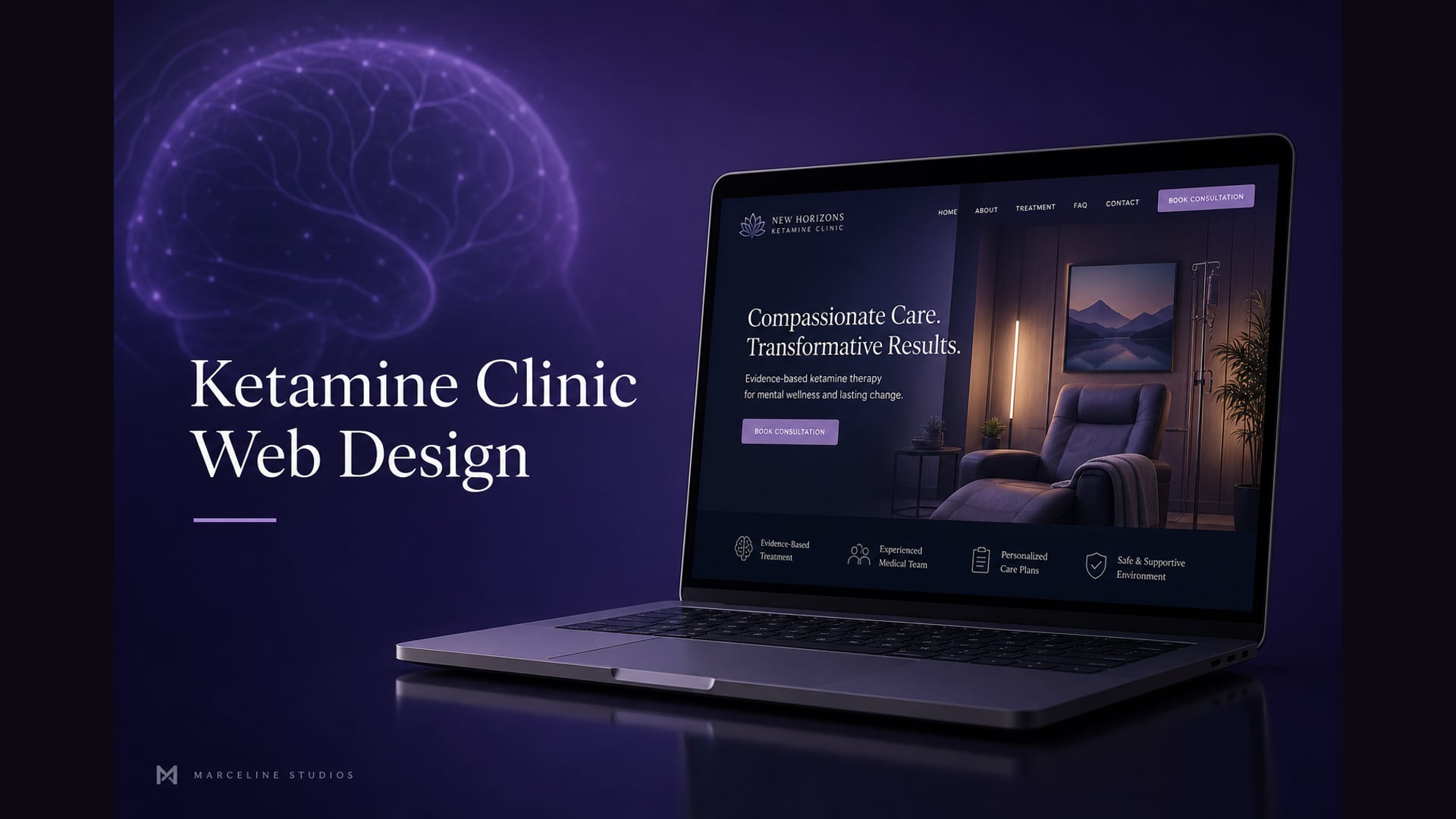 Ketamine Clinic Web Design — Marceline Studios